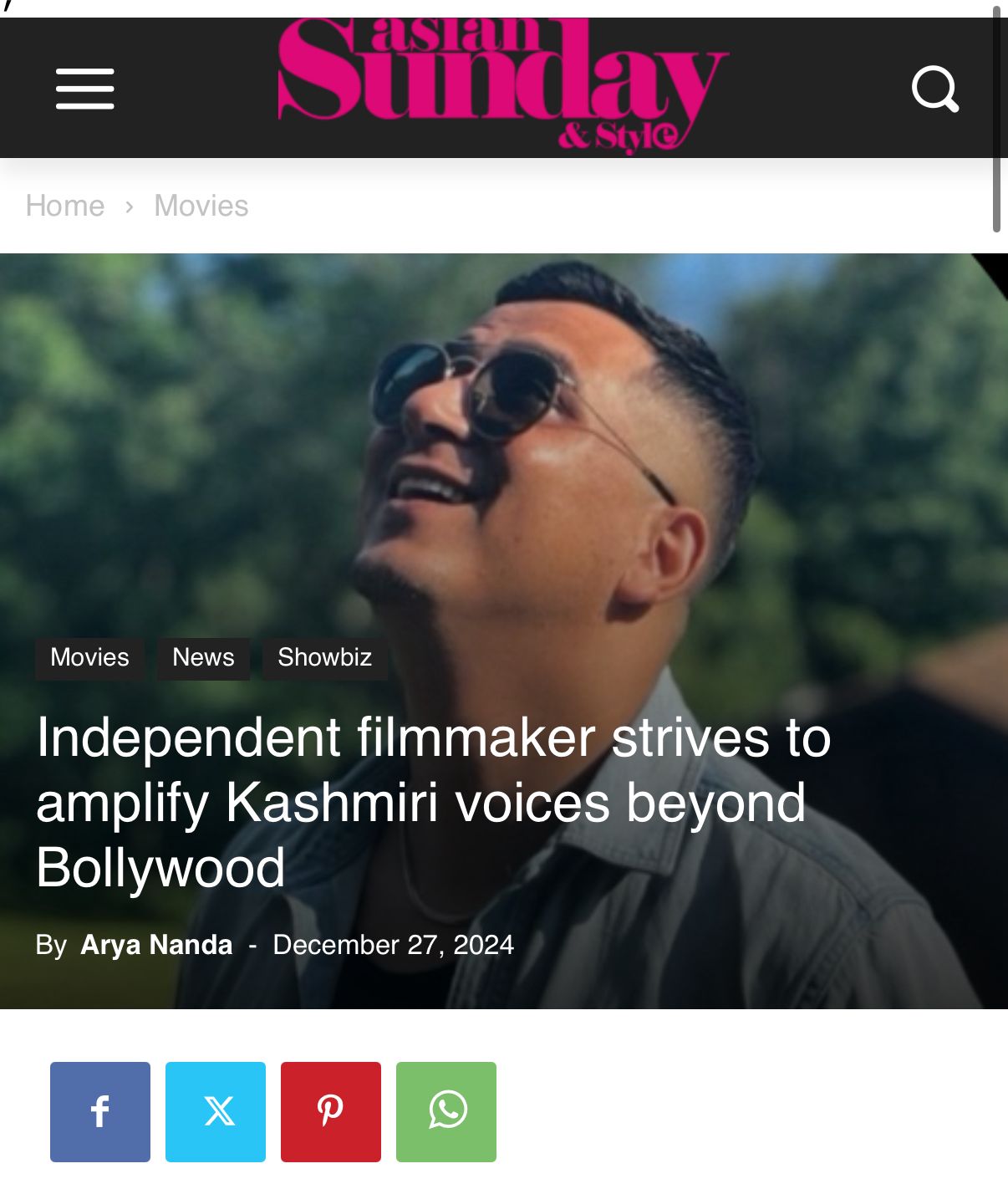 Preview of Independent filmmaker strives to amplify Kashmiri voices beyond Bollywood